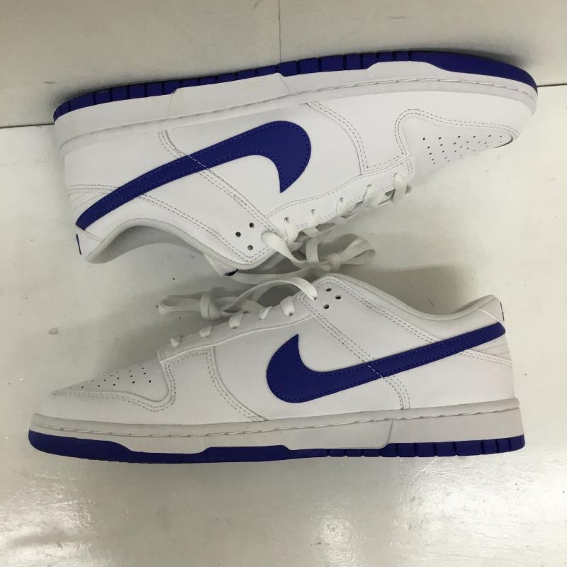 ナイキ NIKE スニーカー スニーカー DV0831-104 Dunk Low Retro Hyper Royal 29.5cm ロゴ、文字 白 / ホワイト /  メンズ USED 古着 中古 10133957