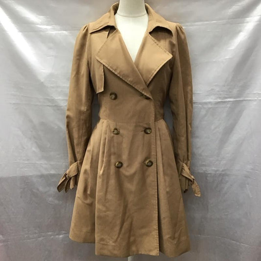 ダズリン dazzlin コート トレンチコート 021610000102 Aラインコート M 無地 茶 / ブラウン /  レディース USED 古着 中古 10123425