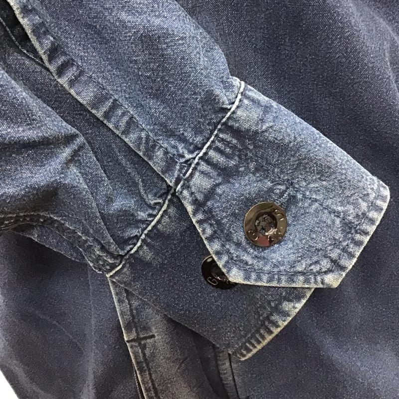ジースターロゥ G-STAR RAW ジャケット、上着 ジャンパー、ブルゾン ジップアップジャケット ジャンパー ジャケット デニムジャケット M ロゴ、文字 インディゴ / インディゴ /  メンズ USED 古着 中古 10116196