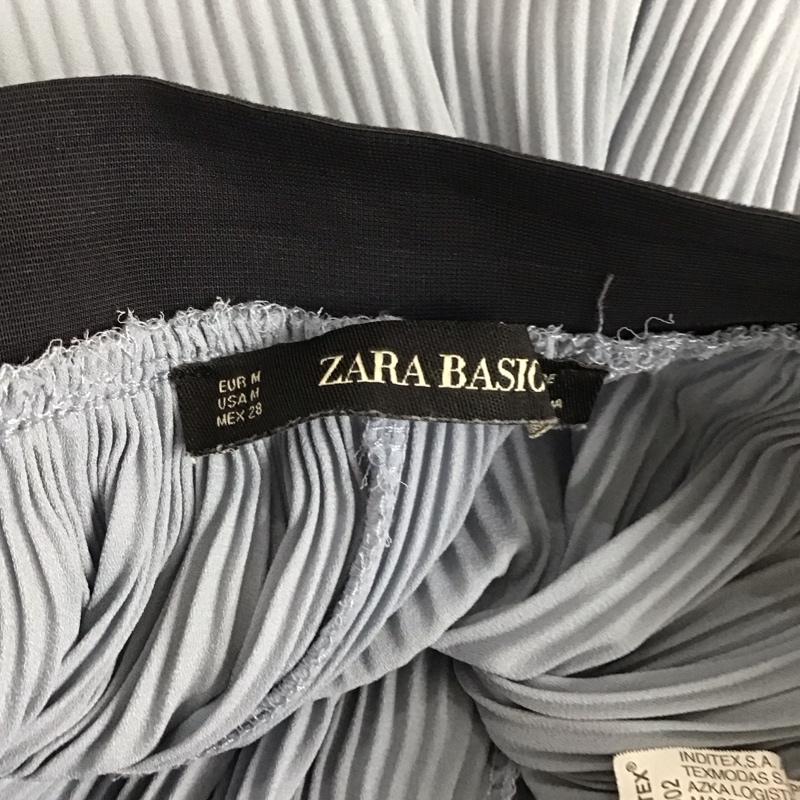 ザラベーシック ZARA BASIC パンツ サルエルパンツ ワイドパンツ プリーツパンツ M 無地 水色 / ライトブルー /  レディース USED 古着 中古 10134229