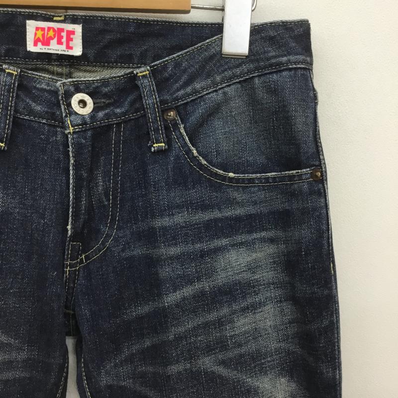 アベイシングエイプ A BATHING APE パンツ デニム、ジーンズ 無地 青 / ブルー /  レディース USED 古着 中古 10110466