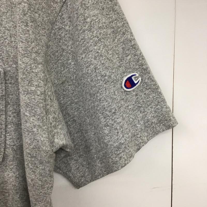 チャンピオン Campion Tシャツ 半袖 半袖カットソー 無地Tシャツ クルーネックカットソー M 無地 灰 / グレー /  メンズ USED 古着 中古 10132589