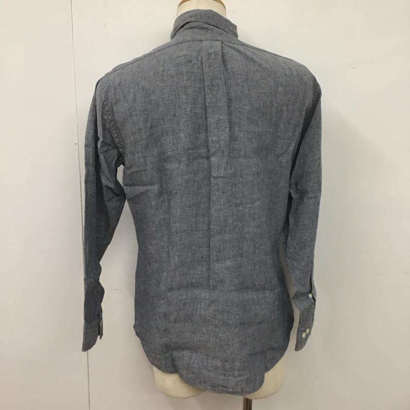 ブルックスブラザーズ BROOKS BROTHERS シャツ、ブラウス 長袖 長袖シャツ 無地シャツ カラーシャツ ボタンダウンシャツ M 無地 紺 / ネイビー /  メンズ USED 古着 中古 10126397