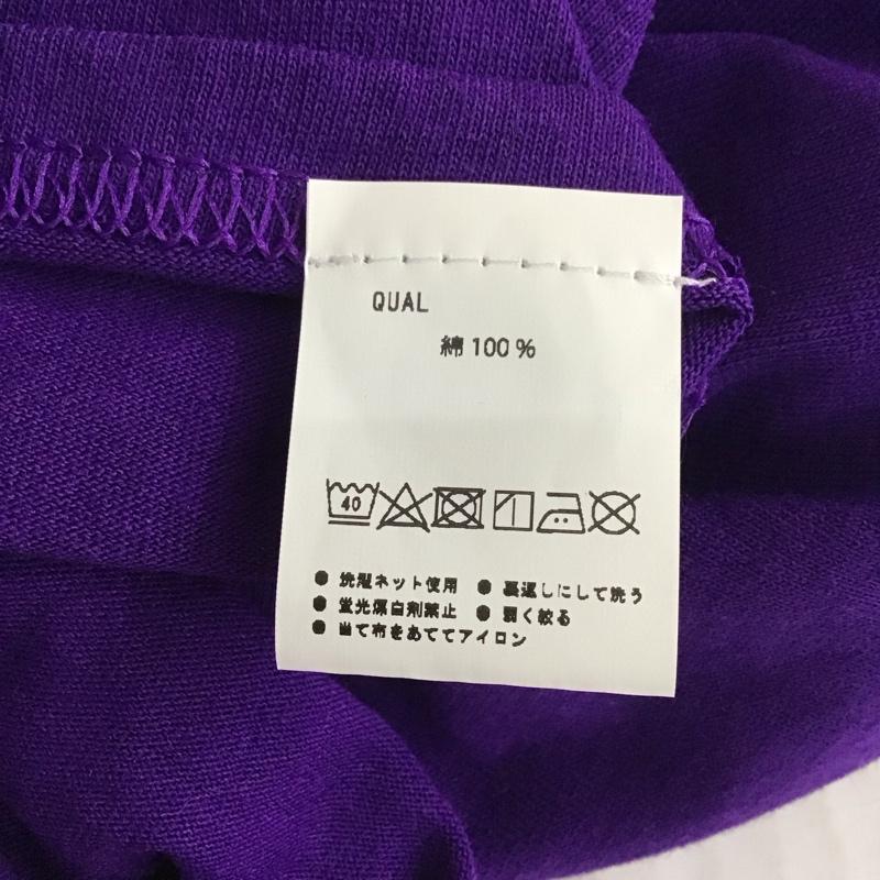 ロンリー LONELY論理 カットソー 長袖 長袖カットソー クルーネックカットソー ロングスリーブカットソー プリントTシャツ XL ロゴ、文字 紫 / パープル /  メンズ USED 古着 中古 10115608