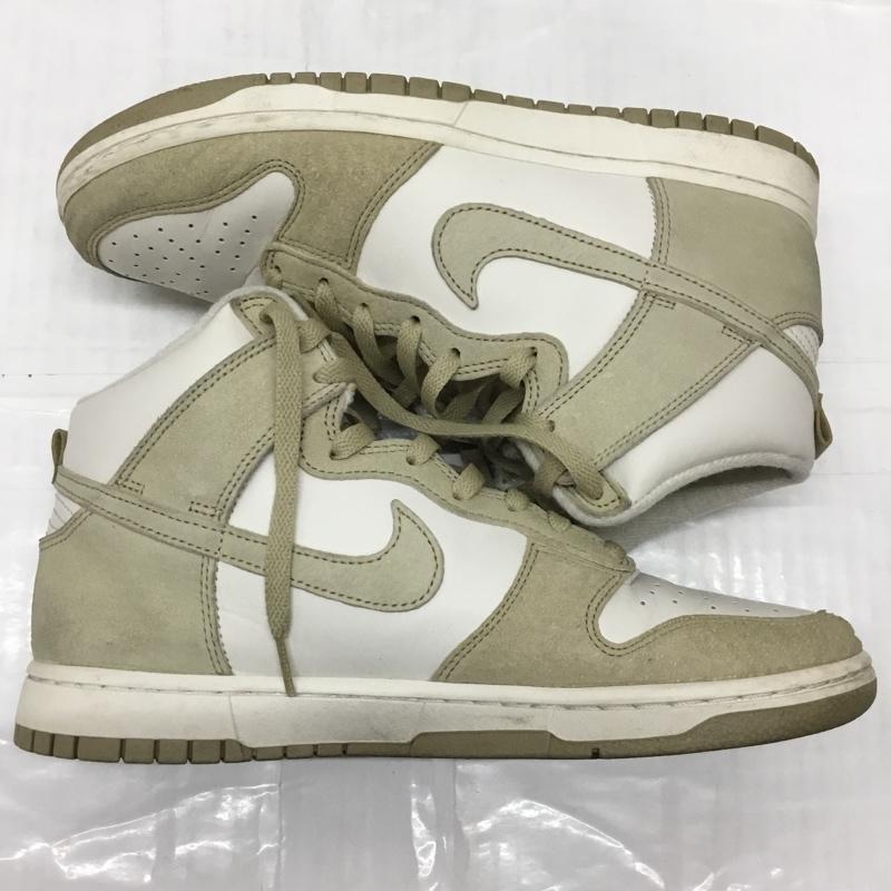 ナイキ NIKE スニーカー スニーカー DQ7679-001 DUNK HI RETRO PRM 27cm 27.0cm ロゴ、文字 ベージュ / ベージュ / X オフホワイト / オフホワイト /  メンズ USED 古着 中古 10119891