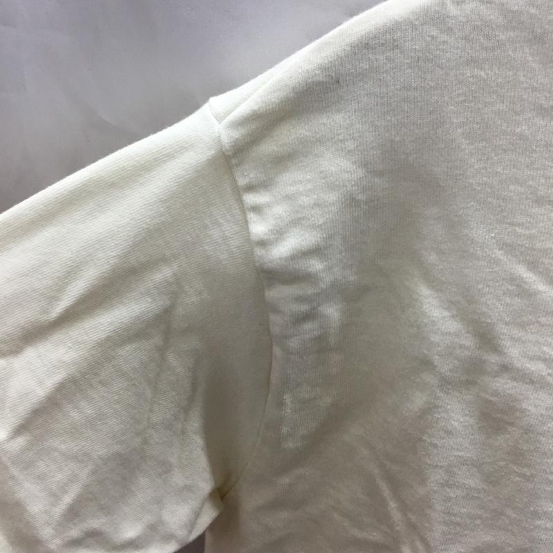 ヴィジョン VISION Tシャツ 半袖 1505008-T スケボー 刺繍 クルーネック バックプリント L ワンポイント アイボリー / アイボリー /  メンズ USED 古着 中古 10117759