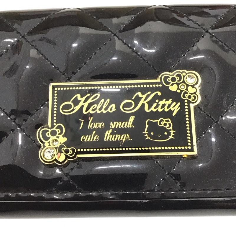 サンリオ sanrio 財布 長財布 キティちゃん 無地 黒 / ブラック /  レディース USED 古着 中古 10141888