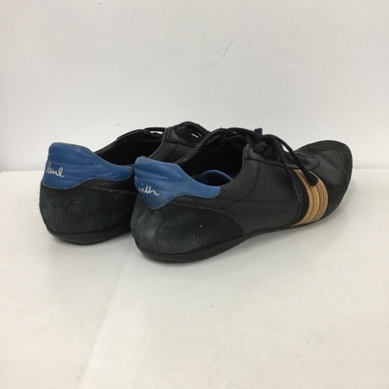 ポールスミス Paul Smith スニーカー スニーカー S7JDA298SFG 7 シグネチャーストライプ ロゴ、文字 黒 / ブラック / X 青 / ブルー /  メンズ USED 古着 中古 10147128