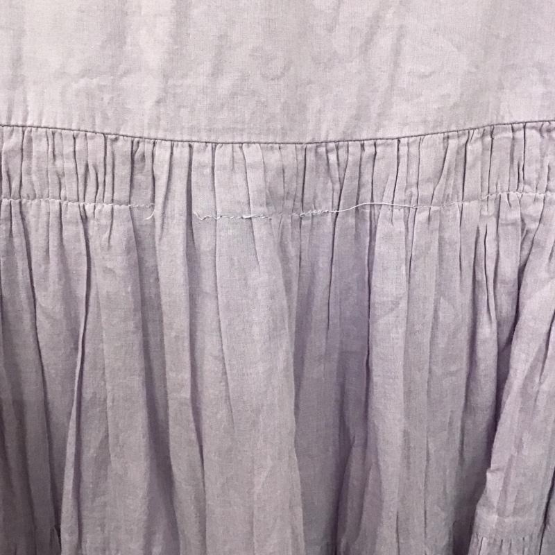 ビーミング バイ ビームス B:MING by BEAMS ワンピース ロングスカート 93-26-0606-024 ティアード マキシワンピース ノースリーブ M 無地 紫 / パープル /  レディース USED 古着 中古 10142277