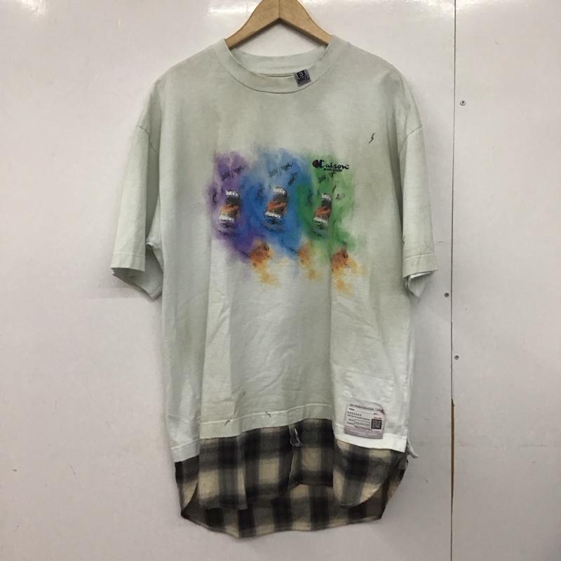 ミハラヤスヒロ MIHARAYASUHIRO Tシャツ 半袖 a10ts641 SHIRTLAYEREDTEE プリントTシャツ 46 プリント マルチカラー / マルチカラー /  メンズ USED 古着 中古 10146731