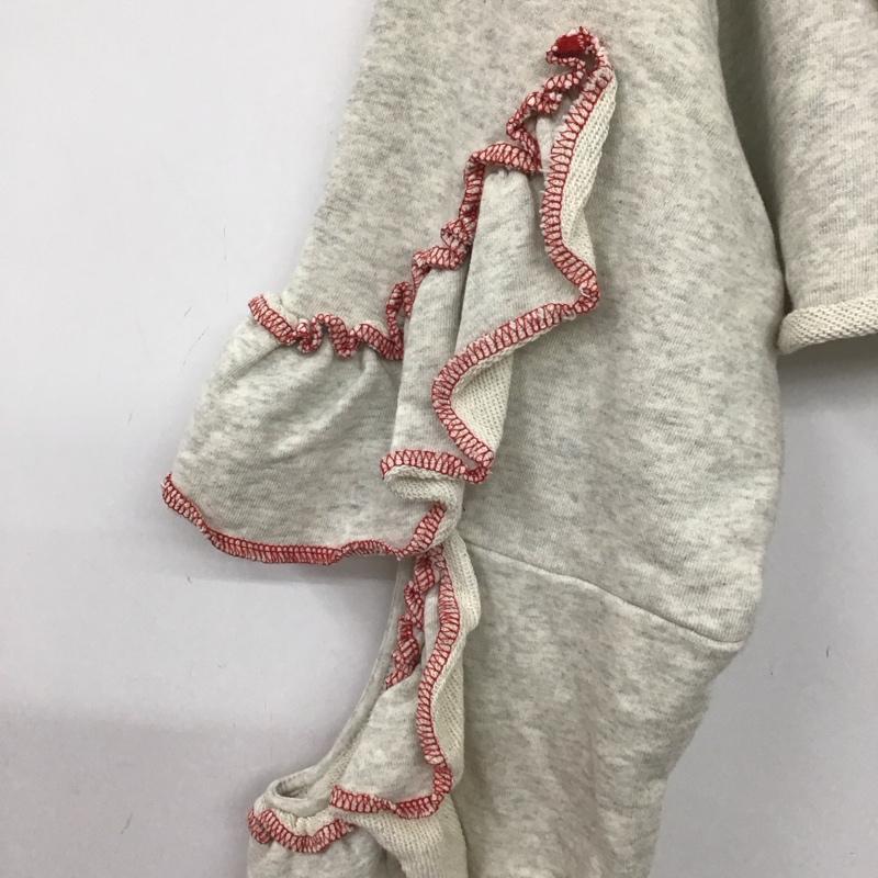 ハローサンフランシスコ HELLO.SANFRANCISCO カットソー 長袖 カットアウトフリルトップス CPZ1022106A0013 CIAOPANIC 無地 灰 / グレー /  レディース USED 古着 中古 10139987