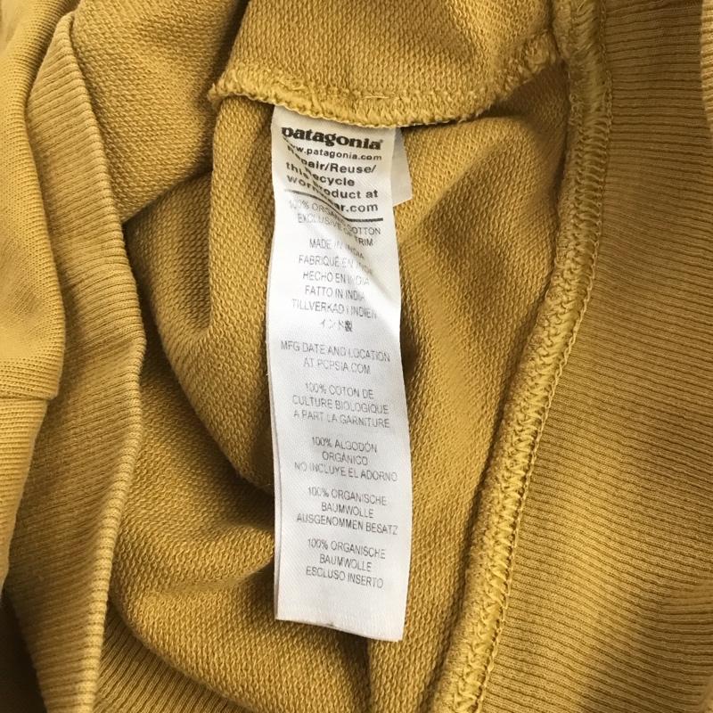 パタゴニア patagonia トレーナー 長袖 長袖トレーナー スウェット クルーネック プルオーバー XS ロゴ、文字 マスタード / マスタード /  メンズ USED 古着 中古 10146777