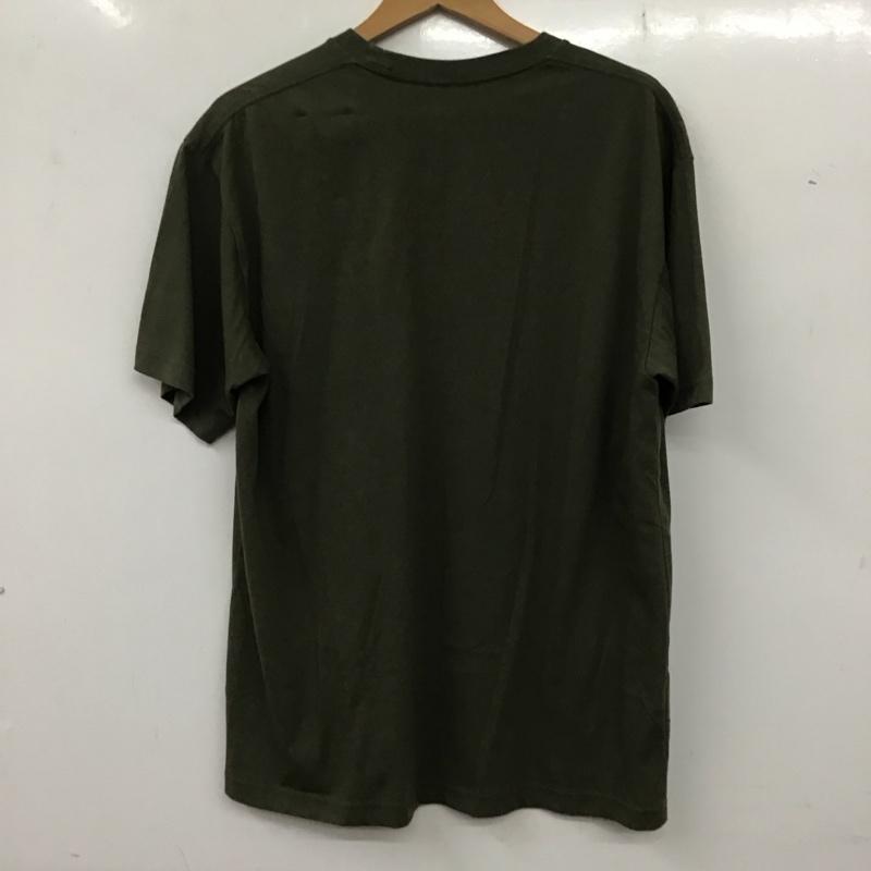 ザノースフェイス THE NORTH FACE Tシャツ 半袖 nt321003a S/SSimpleLogoPocketTee 半袖カットソー クルーネックカットソー XL ロゴ、文字 カーキ / カーキ /  メンズ USED 古着 中古 10136186