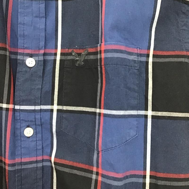 アメリカンイーグル AMERICANEAGLE シャツ、ブラウス 長袖 長袖シャツ チェックシャツ カラーシャツ ボタンダウンシャツ M チェック マルチカラー / マルチカラー /  メンズ USED 古着 中古 10137498