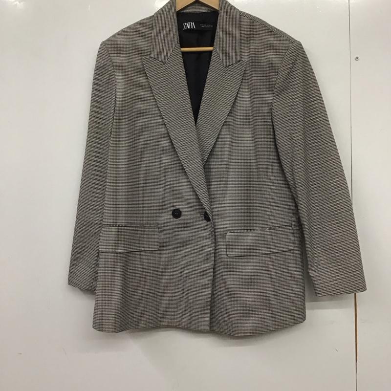 ザラ ZARA ジャケット、上着 ジャケット、ブレザー カジュアルジャケット アウター カラージャケット M チェック マルチカラー / マルチカラー /  レディース USED 古着 中古 10135257