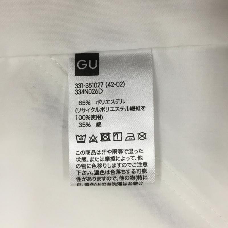 ジーユー GU シャツ、ブラウス 半袖 331-351027 UNDERCOVERジップポケットシャツ 半袖シャツ カジュアルシャツ L 無地 白 / ホワイト /  メンズ USED 古着 中古 10111301