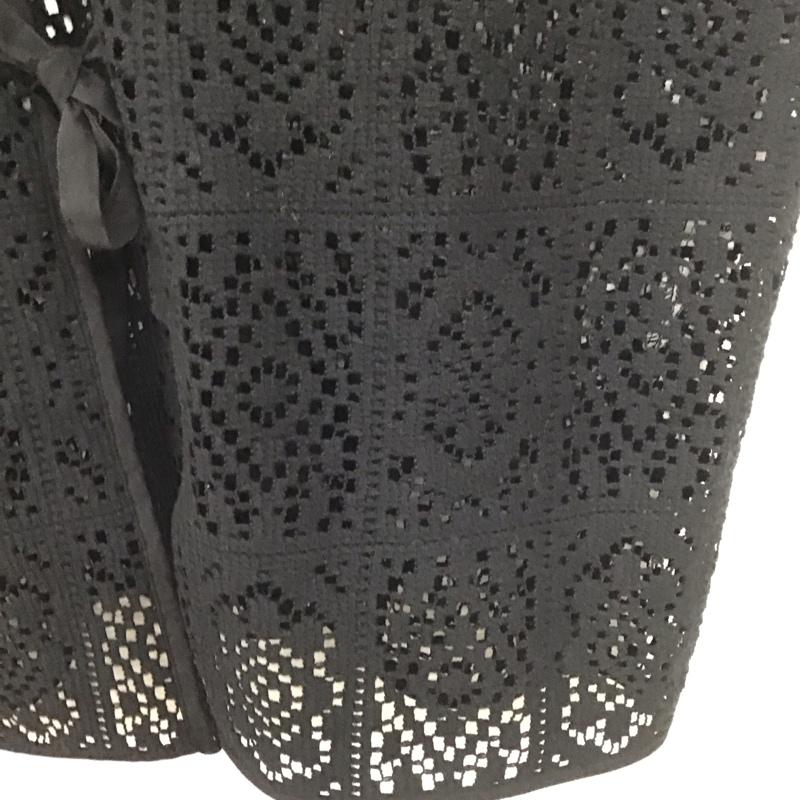 ニコアンド niko and... ベスト ベスト 無地 黒 / ブラック /  レディース USED 古着 中古 10139943