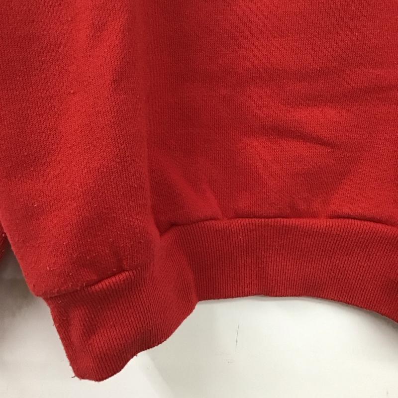 古着 USED トレーナー 長袖 長袖トレーナー スウェット クルーネック プルオーバー ロゴ、文字 赤 / レッド /  メンズ USED 古着 中古 10131391