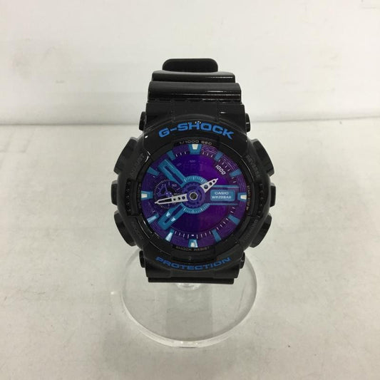 ジーショック G-SHOCK 腕時計 アナログ（クォーツ式） GA-110HC Hyper Colors ロゴ、文字 黒 / ブラック /  メンズ USED 古着 中古 10136355