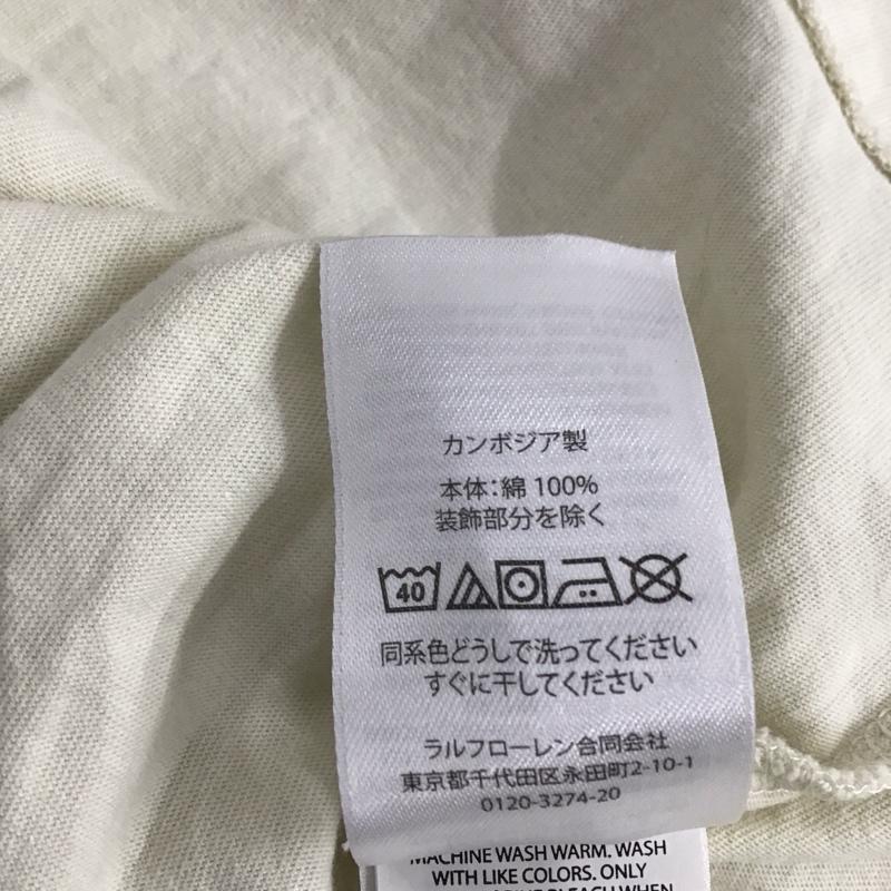 ポロラルフローレン POLO RALPH LAUREN Tシャツ 半袖 半袖カットソー プリントTシャツ クルーネックカットソー M ロゴ、文字 アイボリー / アイボリー /  メンズ USED 古着 中古 10140752