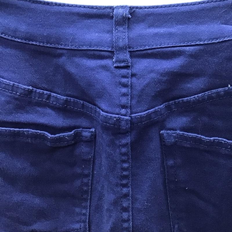 ジーナシス JEANASIS スカート ひざ丈スカート JS2500654N9 ストレッチ S 無地 紺 / ネイビー /  レディース USED 古着 中古 10114878