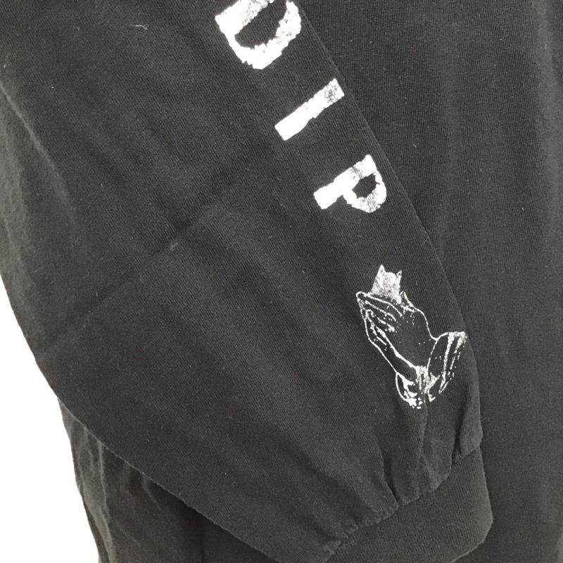 リップンディップ RIPNDIP カットソー 長袖 長袖カットソー クルーネックカットソー ロングスリーブカットソー プリントTシャツ L プリント 黒 / ブラック /  メンズ USED 古着 中古 10109760
