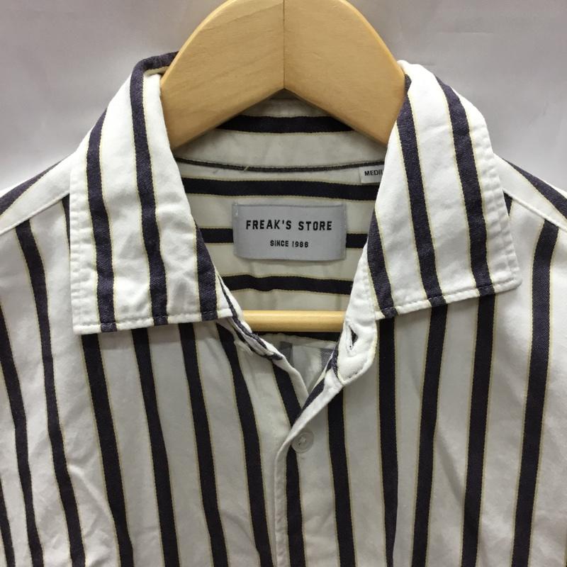 フリークスストア FREAK S STORE シャツ、ブラウス 半袖 ストライプ M ストライプ マルチカラー / マルチカラー /  メンズ USED 古着 中古 10109703