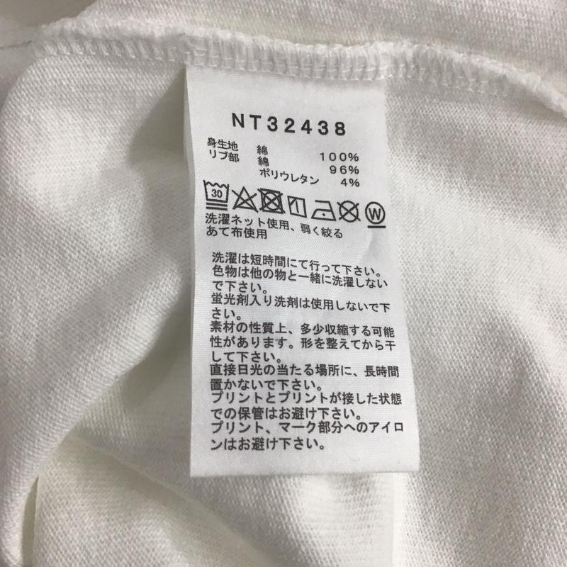ザノースフェイス THE NORTH FACE カットソー 長袖 nt32438 ロングスリーブスリーブグラフィックティー 長袖カットソー L ロゴ、文字 白 / ホワイト /  メンズ USED 古着 中古 10138118