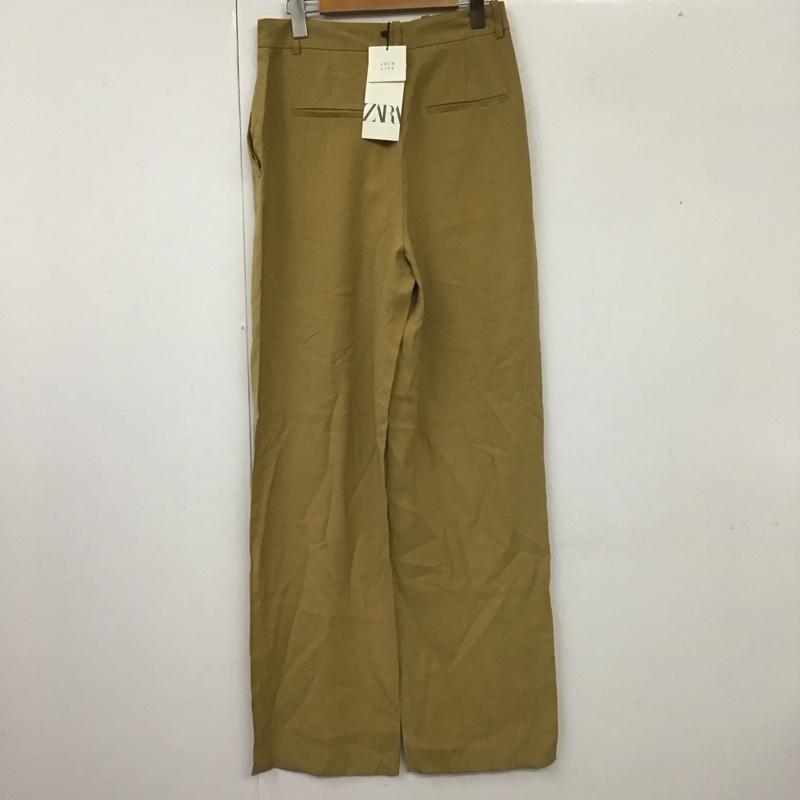 ザラ ZARA パンツ スラックス 2753 222 510 ワイドパンツ タグ付き M 無地 マスタード / マスタード /  レディース USED 古着 中古 10113010