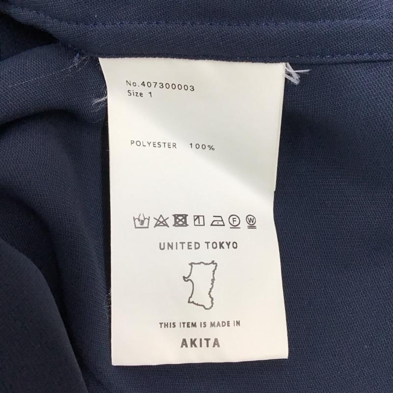 ユナイテッドトウキョウ UNITED TOKYO シャツ、ブラウス 長袖 長袖シャツ カラーシャツ ポケットシャツ 長袖カットソー 1 無地 紺 / ネイビー /  メンズ USED 古着 中古 10117428