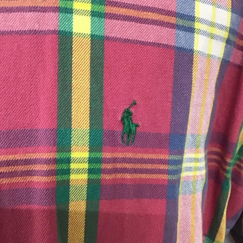 ラルフローレン RALPHLAUREN シャツ、ブラウス 長袖 長袖シャツ カラーシャツ 長袖カットソー チェックシャツ M チェック マルチカラー / マルチカラー /  メンズ USED 古着 中古 10124535