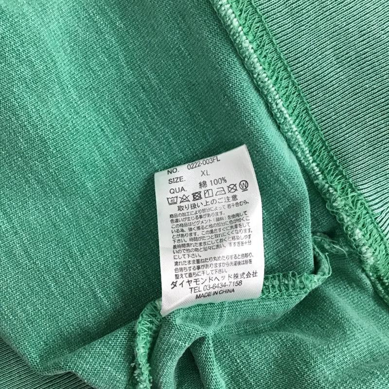 フルーツオブザルーム FRUIT OF THE LOOM Tシャツ 半袖 半袖カットソー 無地Tシャツ クルーネックカットソー XL 無地 緑 / グリーン /  メンズ USED 古着 中古 10131498