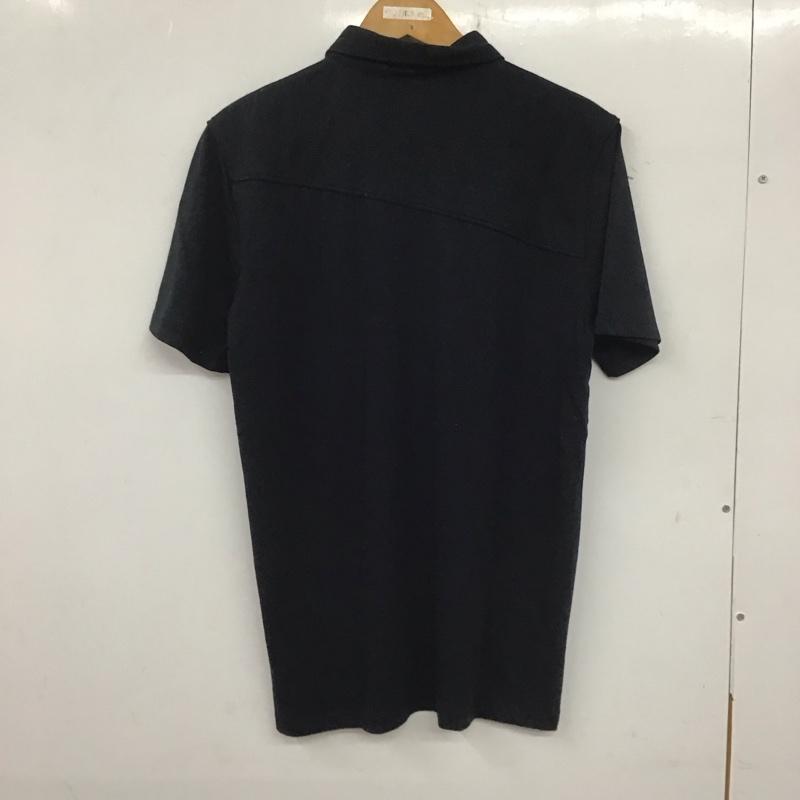 ボルコム VOLCOM ポロシャツ 半袖 半袖ポロシャツ カラーシャツ 半袖カットソー ロゴ、文字 紺 / ネイビー /  メンズ USED 古着 中古 10139829