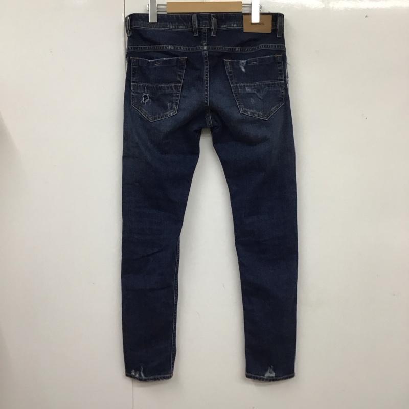 ディーゼル DIESEL パンツ デニム、ジーンズ デニムパンツ スリムパンツ ストレッチパンツ ジーンズ 31インチ ダメージ加工 インディゴ / インディゴ /  メンズ USED 古着 中古 10118241