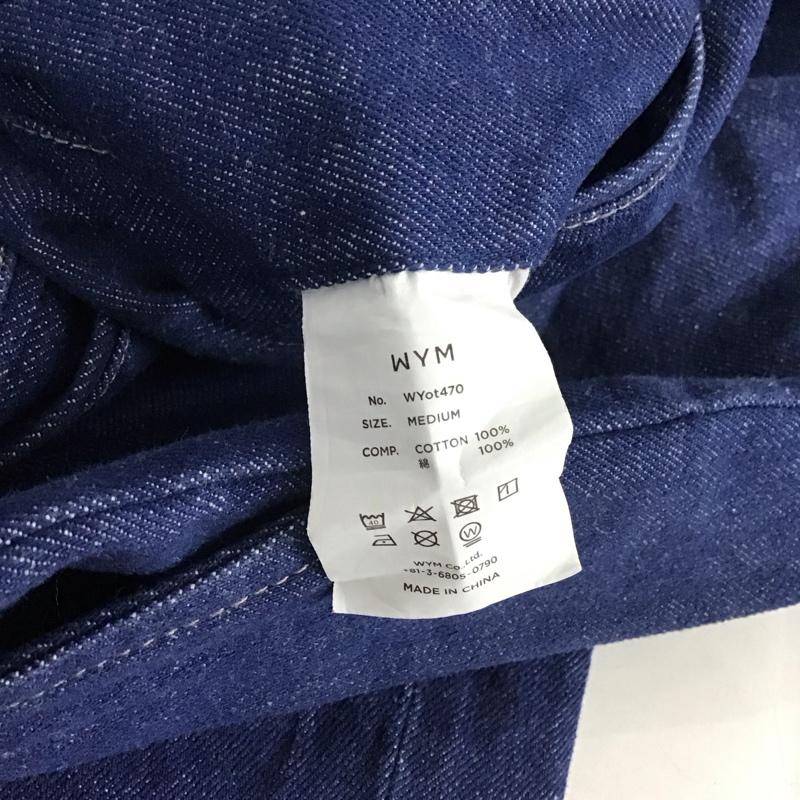 ウィム バイ リドム WYM LIDNM パンツ デニム、ジーンズ ワイドパンツ カジュアルパンツ ワークパンツ デニムパンツ M 無地 インディゴ / インディゴ /  メンズ USED 古着 中古 10137684