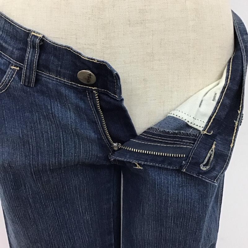 スビ TSUBI パンツ デニム、ジーンズ デニムパンツ スリムパンツ ストレッチパンツ ジーンズ 裾ジップ 8 無地 インディゴ / インディゴ /  レディース USED 古着 中古 10117284