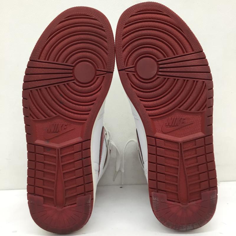 ナイキ NIKE スニーカー スニーカー 555088-103 Air Jordan 1 Retro High Metallic Red エアジョーダン 1 レトロ ハイ メタリック レッド 28.0cm ロゴ、文字 白 / ホワイト / X 赤 / レッド /  メンズ USED 古着 中古 10124075
