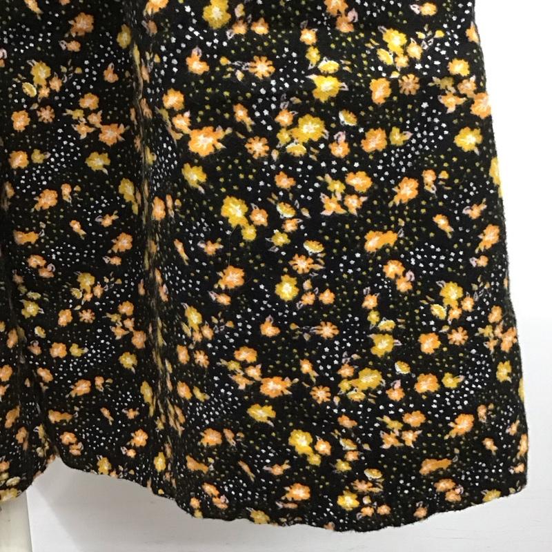 ロデオクラウンズ Rodeo Crowns ボトムス ボトムス 050BSZ31-0050 ワイドパンツ FREE 花柄 黒 / ブラック / X 橙 / オレンジ /  レディース USED 古着 中古 10108434