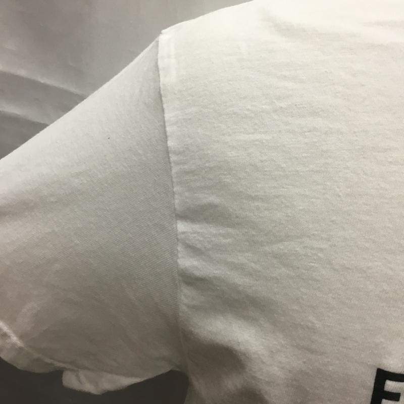 トゥデイエディション TODAY edition Tシャツ 半袖 半袖カットソー プリントTシャツ クルーネックカットソー M ロゴ、文字 白 / ホワイト /  メンズ USED 古着 中古 10112328