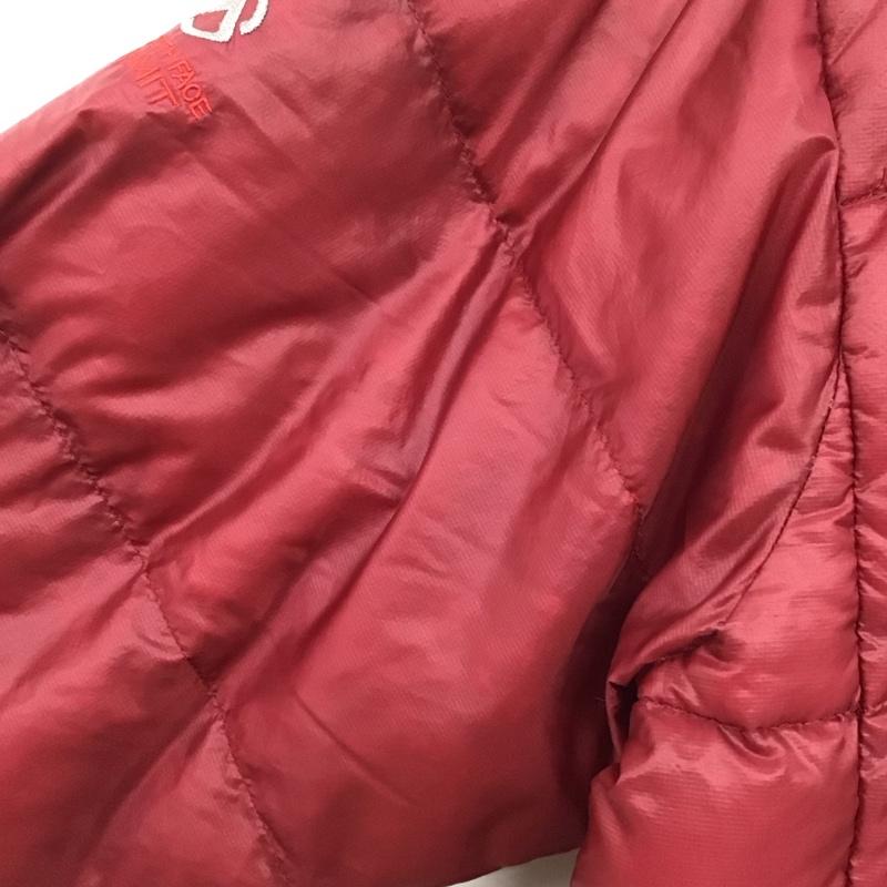 ザノースフェイス THE NORTH FACE ジャケット、上着 ダウンジャケット ジップアップジャケット ダウンジャケット アウター XL ロゴ、文字 えんじ / ワインレッド /  レディース USED 古着 中古 10146735