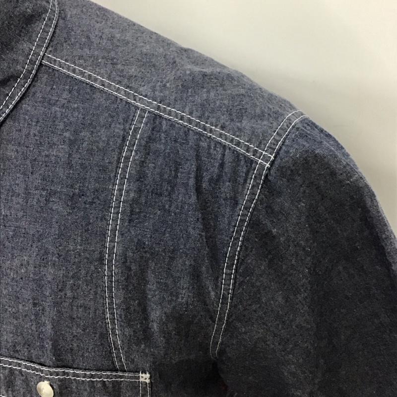 サイラス SILAS シャツ、ブラウス 半袖 10112403 M 無地 紺 / ネイビー /  メンズ USED 古着 中古 10116464