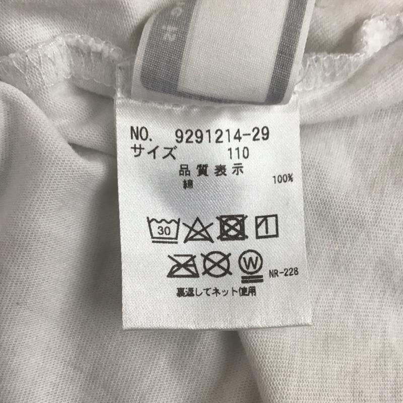 エックスガール X-girl Tシャツ 半袖 半袖カットソー プリントTシャツ クルーネックカットソー 110cm ロゴ、文字 白 / ホワイト /  ガールズ USED 古着 中古 10117506