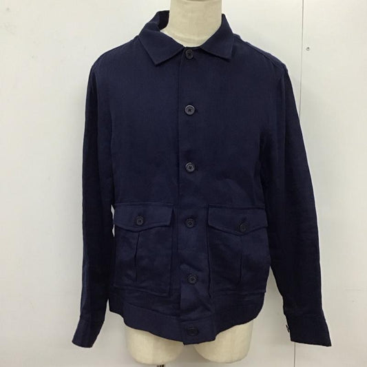 ザラ ZARA ジャケット、上着 ジャケット、ブレザー カジュアルジャケット シャツジャケット アウター L 無地 紺 / ネイビー /  メンズ USED 古着 中古 10123715