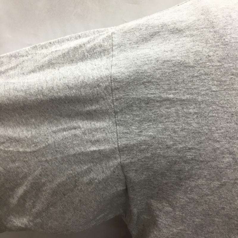 アディダス adidas Tシャツ 半袖 半袖カットソー プリントTシャツ クルーネックカットソー 古着 L ロゴ、文字 灰 / グレー /  メンズ USED 古着 中古 10115766