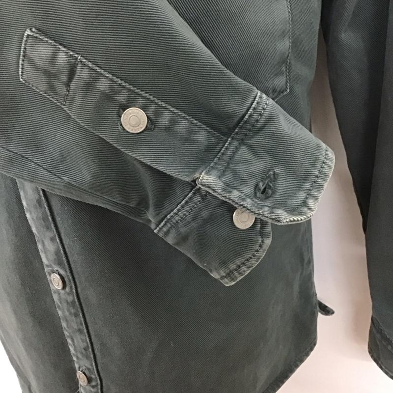 ザラ ZARA シャツ、ブラウス 長袖 長袖シャツ 無地シャツ カラーシャツジャケット XL 無地 カーキ / カーキ /  メンズ USED 古着 中古 10126254