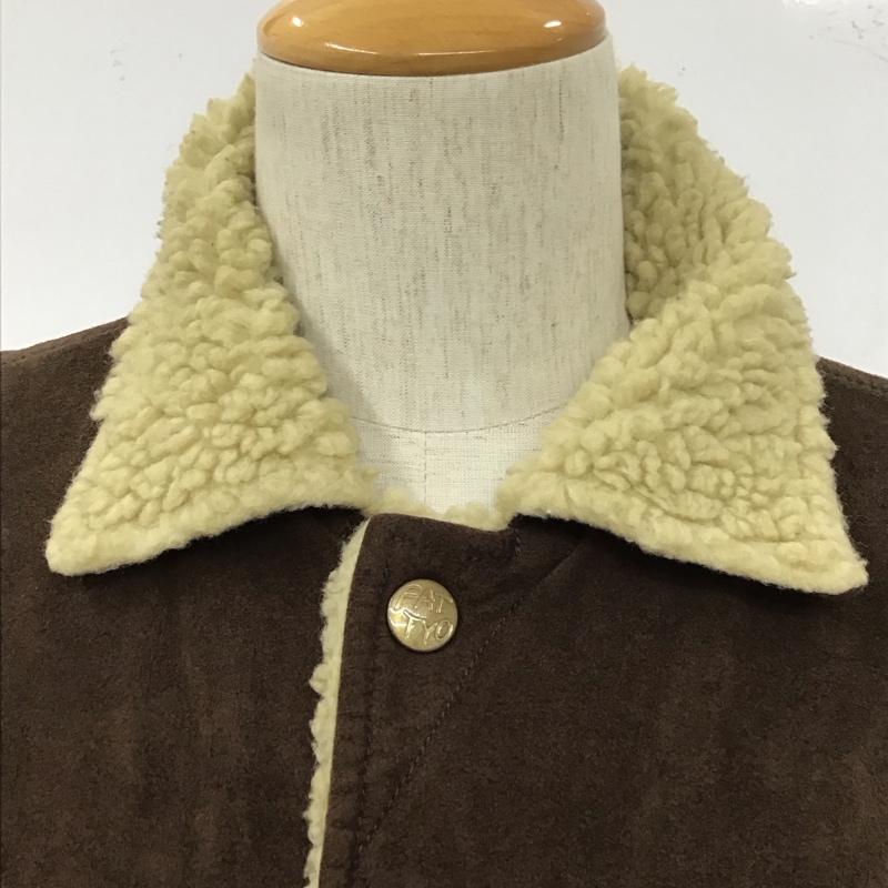エフエイティー FAT ジャケット、上着 ジャケット、ブレザー F/04-FW/JK-04 WOLFY エコムートン ジャケット アウター ジャケット XL 無地 茶 / ブラウン /  メンズ USED 古着 中古 10109812