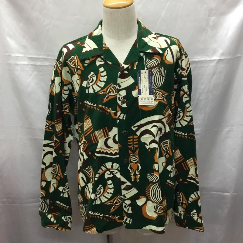 サンサーフ SUN SURF シャツ、ブラウス 長袖 SS27709 XL 総柄 緑 / グリーン /  メンズ USED 古着 中古 10108891