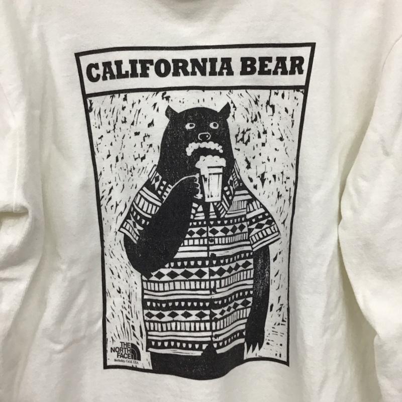 ザ ノースフェイス パープルレーベル THE NORTH FACE PURPLE LABEL カットソー 長袖 長袖カットソー プリントカットソー クルーネック M プリント 白 / ホワイト /  メンズ USED 古着 中古 10129651