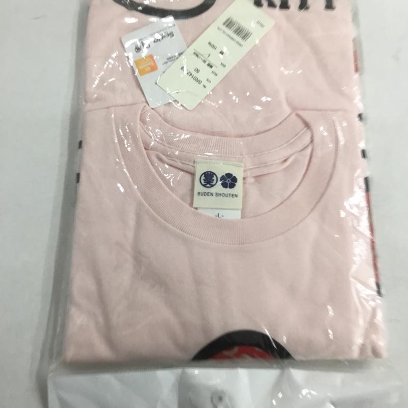 豊天商店 ぶーでんしょうてん Tシャツ 半袖 唐草リボン キティちゃん L プリント X キャラクター 桃 / ピンク /  レディース USED 古着 中古 10146220