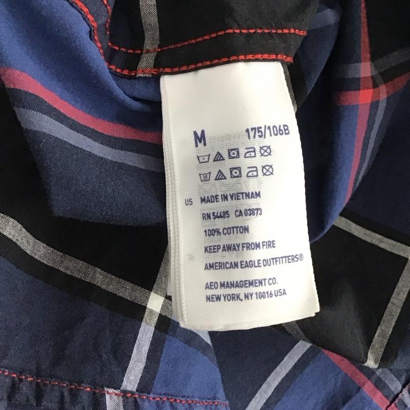 アメリカンイーグル AMERICANEAGLE シャツ、ブラウス 長袖 長袖シャツ チェックシャツ カラーシャツ ボタンダウンシャツ M チェック マルチカラー / マルチカラー /  メンズ USED 古着 中古 10137498